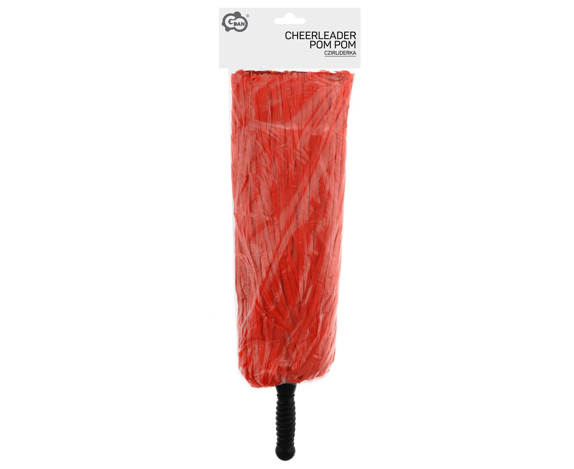 Cheerleader pom pom, red EOL