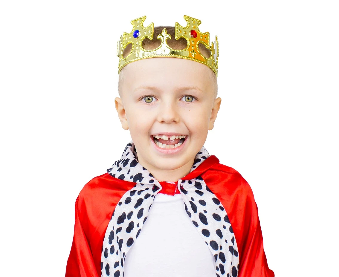 Crown, plastic, gold