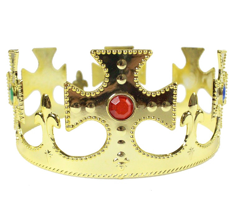 Crown, plastic, gold