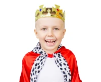 Crown, plastic, gold