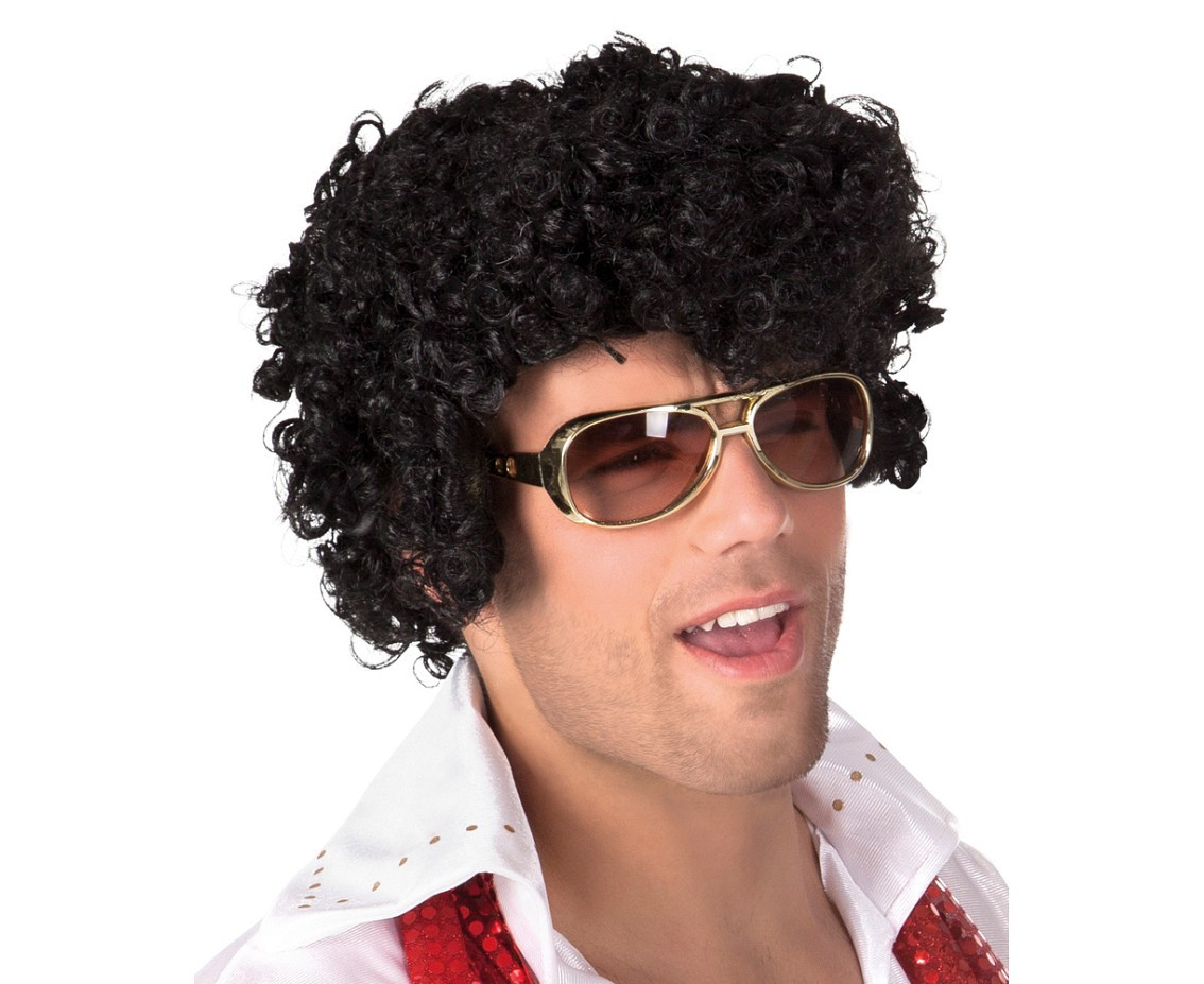 Elvis wig, black