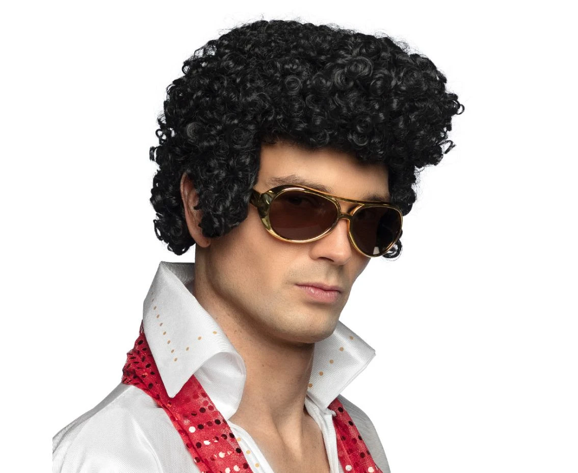 Elvis wig, black