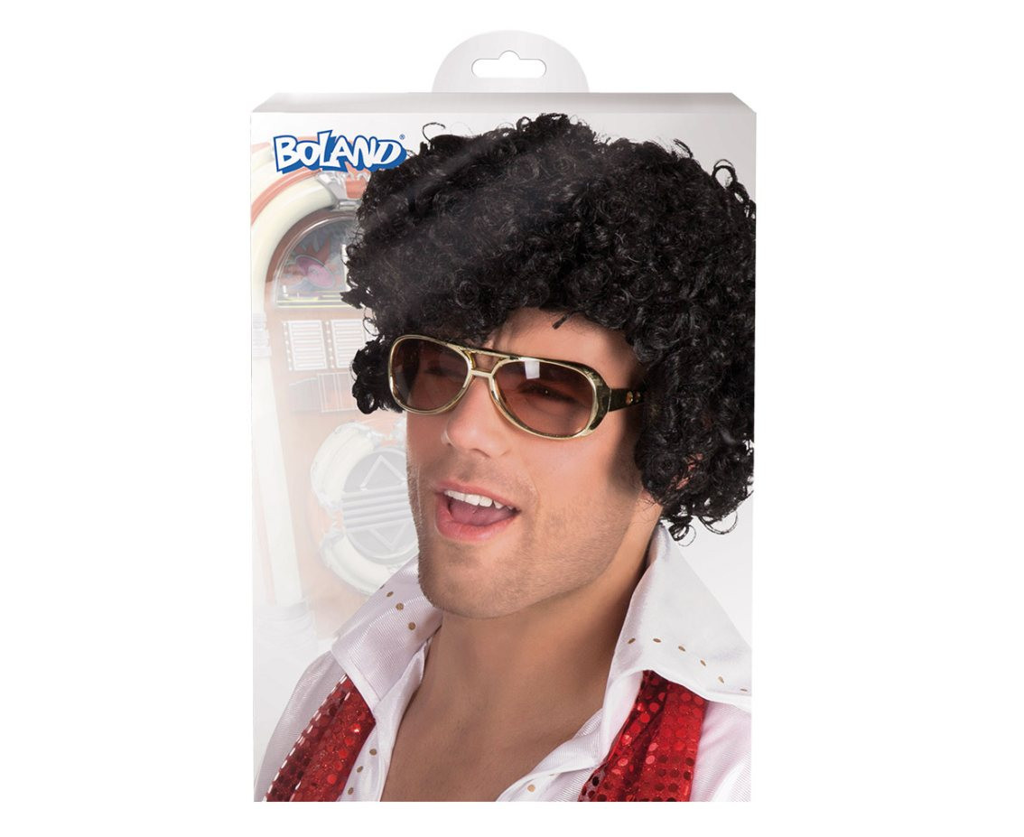 Elvis wig, black