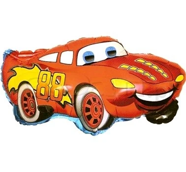 Foil balloon 14" FX - Smiling car,  unpacked (flat)