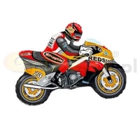 Foil balloon 14" FX - Motor (orange and red),  unpacked (flat)