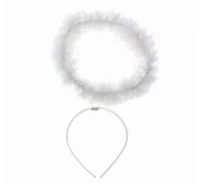 "Halo" headpiece, white