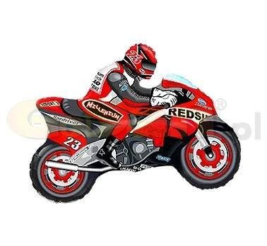 Foil balloon 14" FX - Motor (red),  unpacked (flat)