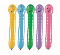 Balony Gemar, pastel dżdżownica z nadrukiem, 50szt. KK