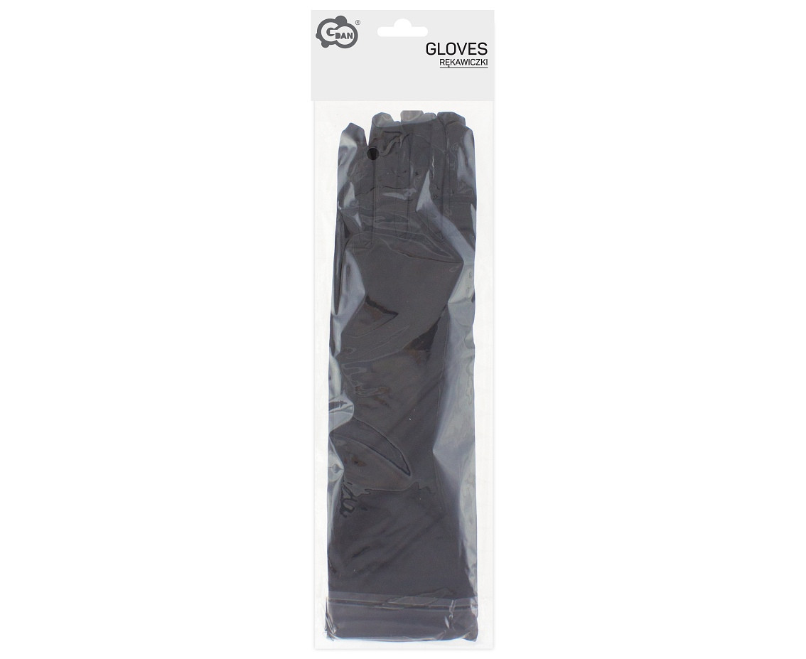 Evening gloves, long, black
