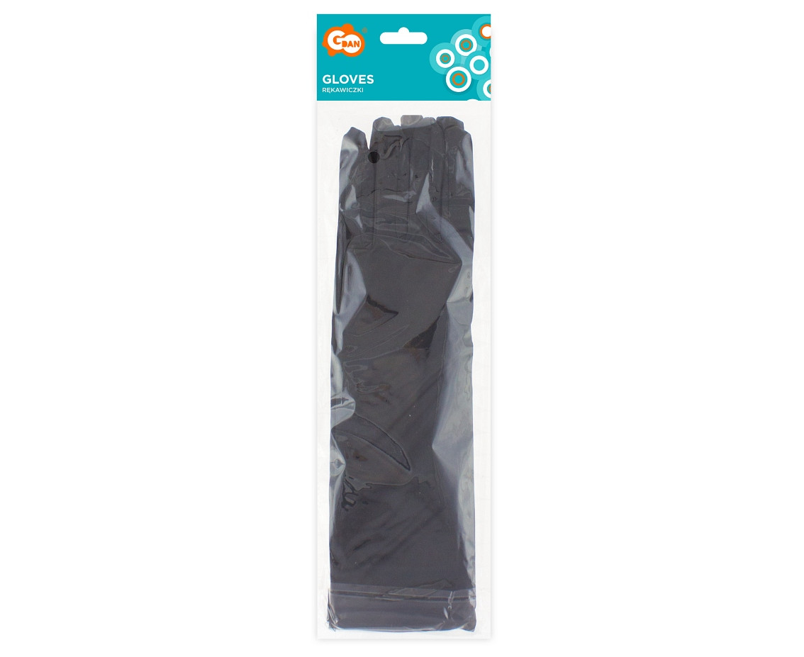 Evening gloves, long, black