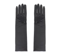 Evening gloves, long, black