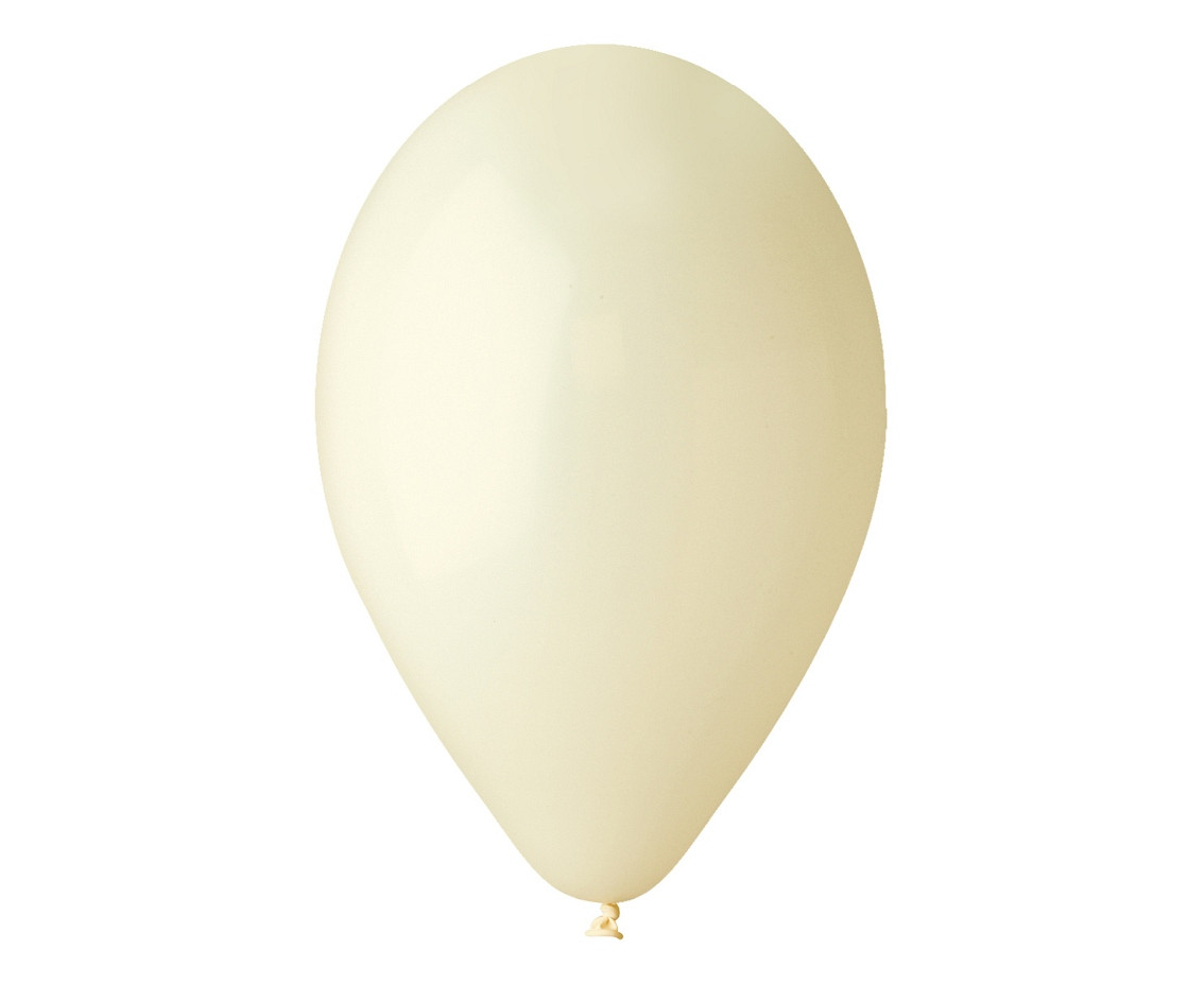 Balony Gemar 12", pastel kość słoniowa macaron, 100szt.