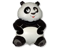 Foil balloon 24" FX - Panda bear, unpacked (flat)