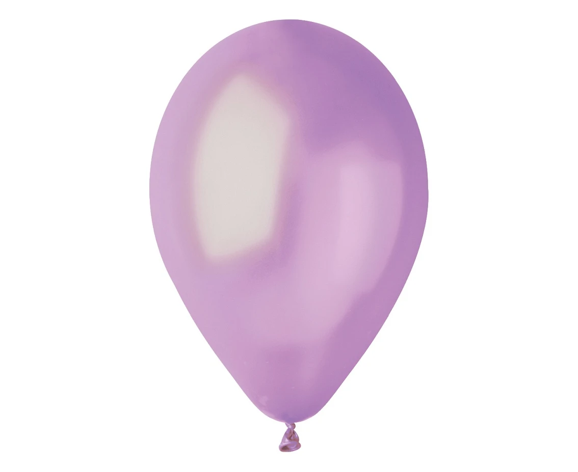 Balony Gemar 10", metalik lawendowe, 100szt. KK