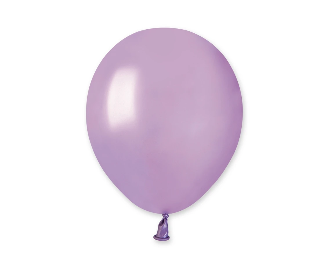 Balony Gemar 5", metalik lawendowe, 100szt. KK