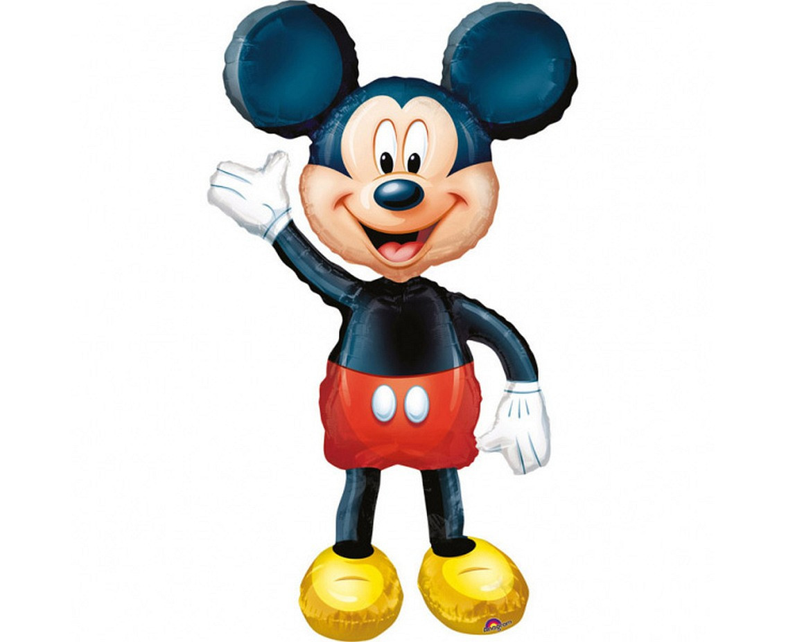 Foil balloon walking Mickey Mouse, 96x132 cm EOL