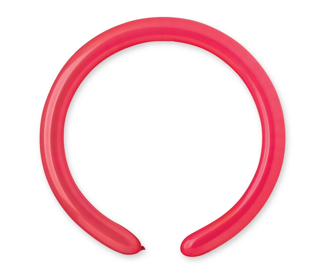 Balloons Gemar, modelling balloon, raspberry red, 100pcs