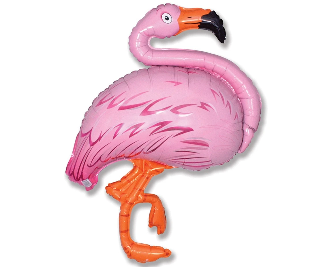 Foil balloon 24" FX - Flamingo,  unpacked (flat) EOL