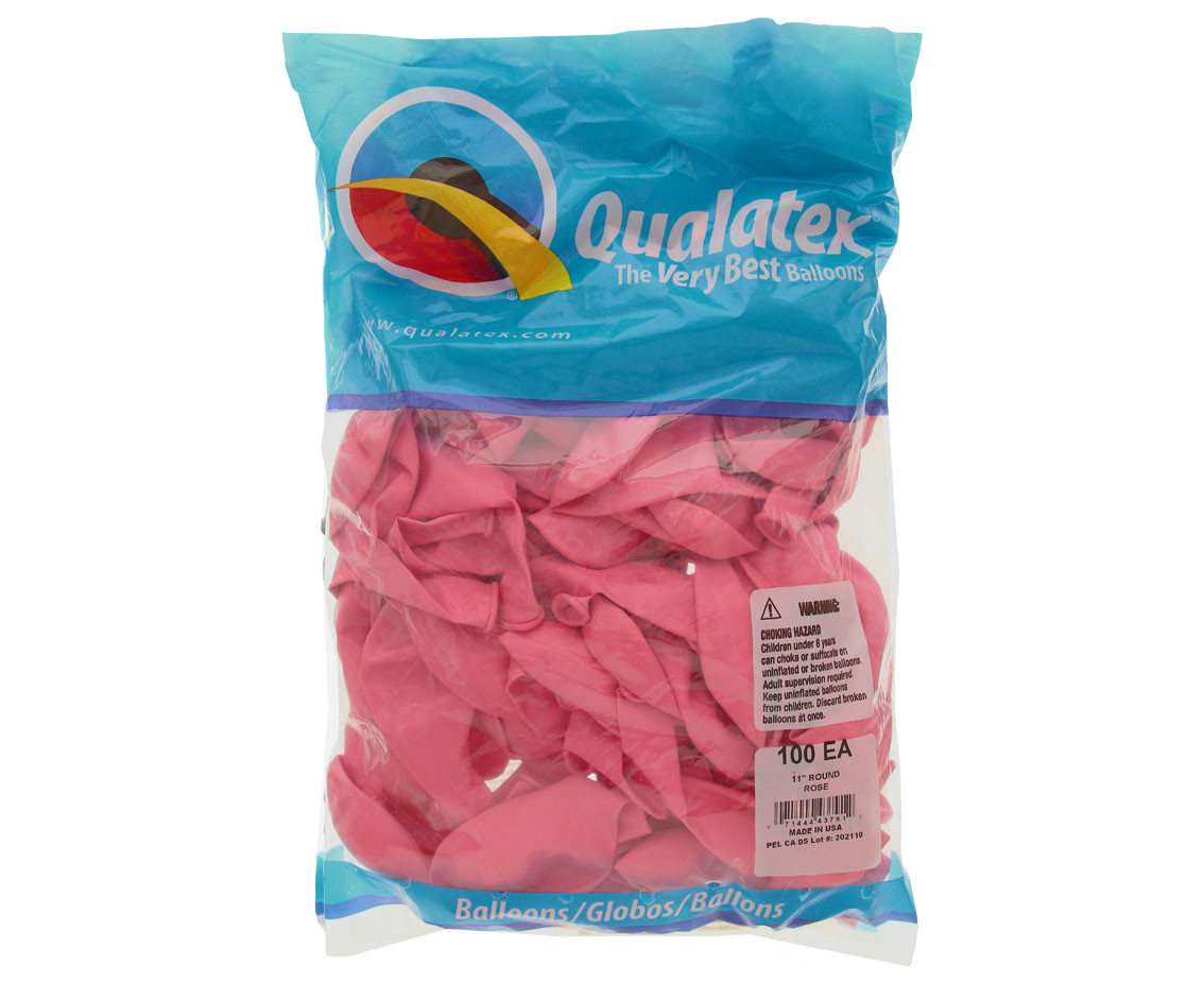 Balony Anagram 11", QL pastel różowe, 100szt. KK