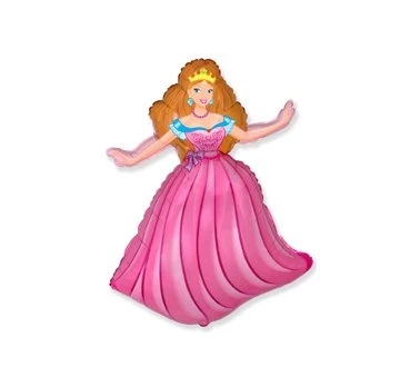 Foil balloon 14" FX - Princess,  unpacked (flat)