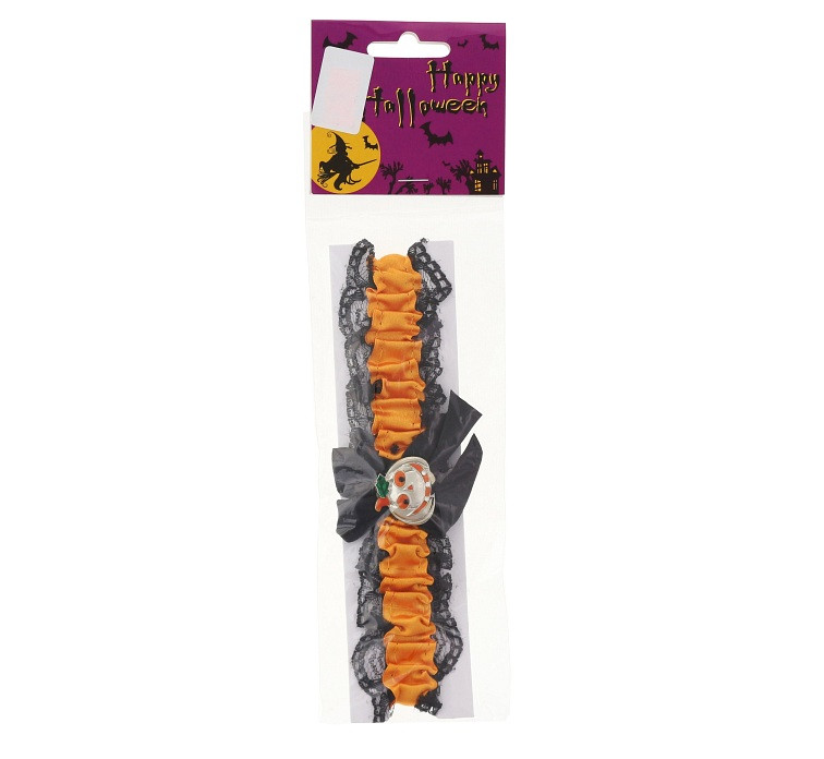 Garter "Halloween" (with pumpkin)