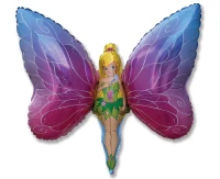 Foil balloon 24" FX - Fairy with wings,  unpacked (flat)