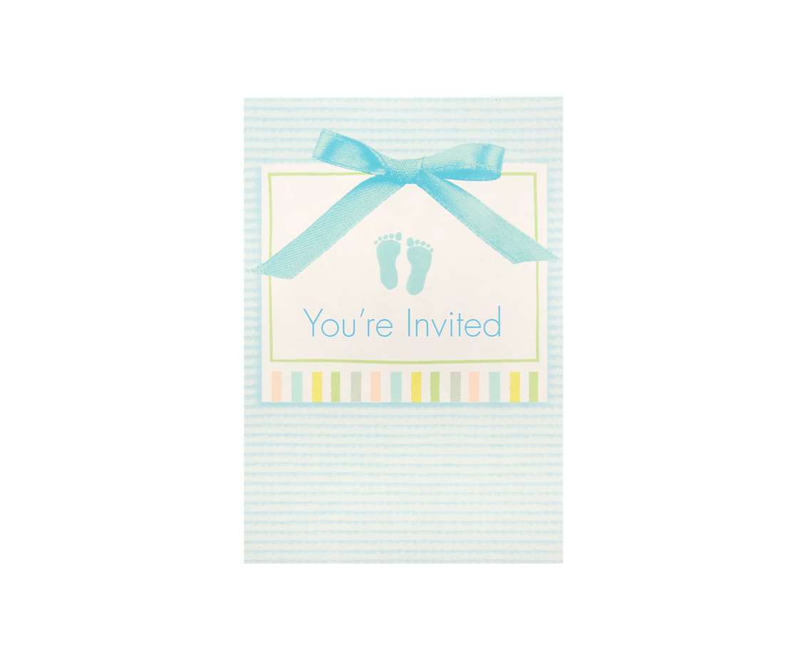 Invitations "Children Party", blue, 8 items EOL