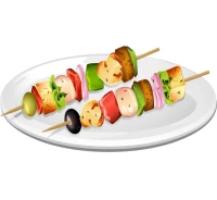 Skewers 200 * 2,5 mm x 200 pcs x 100 op. (cardboard) EOL