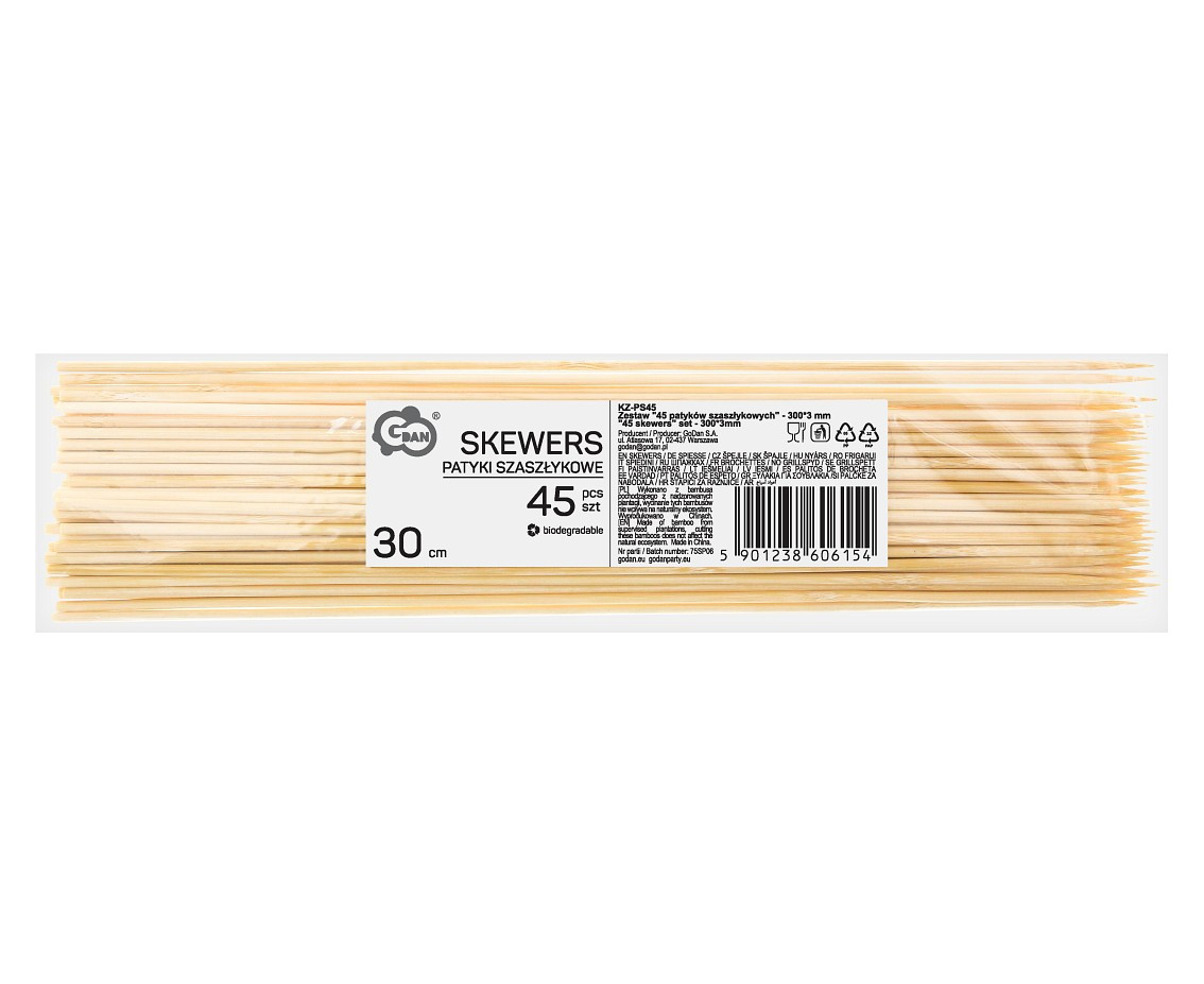 "45 skewers" set - 300*3mm
