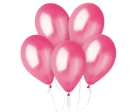 Balony Gemar 12", metalik ciemnoróżowe, 100szt.