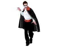 Vampire role-play set for adult (cape, jabot), one size