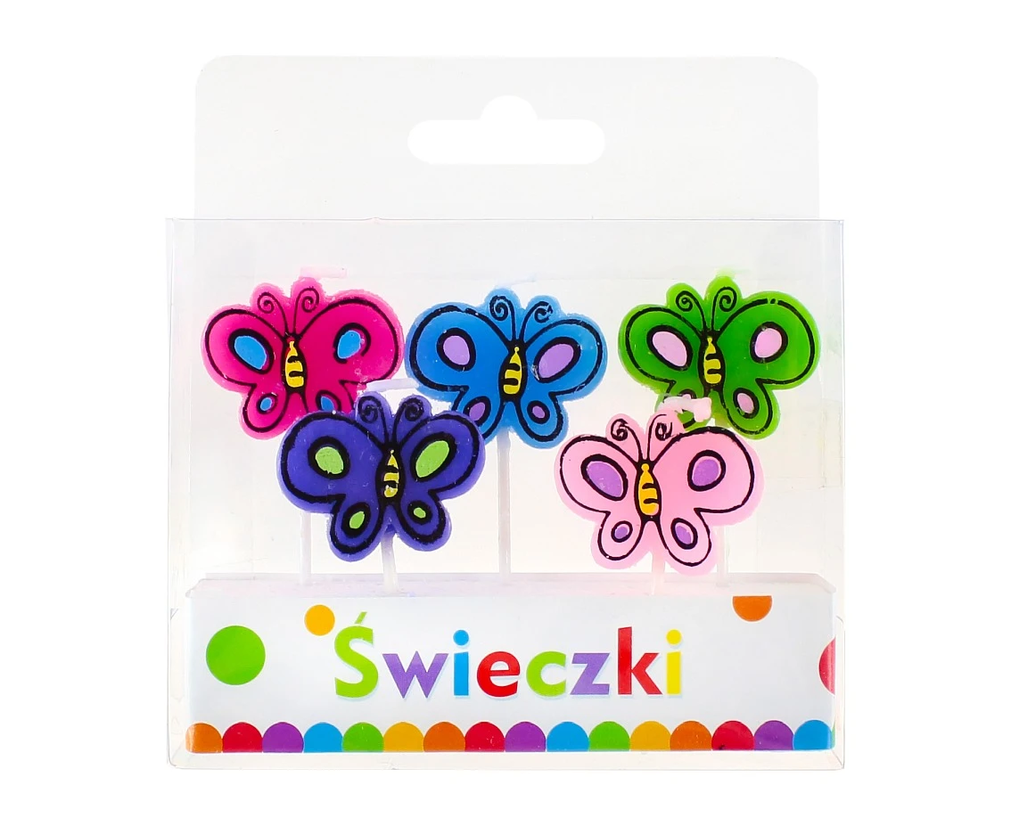 Świeczki pikery "Motylki" KK
