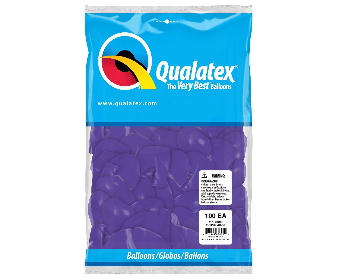Balony Anagram 11", QL pastel fioletowe, 100szt. KK