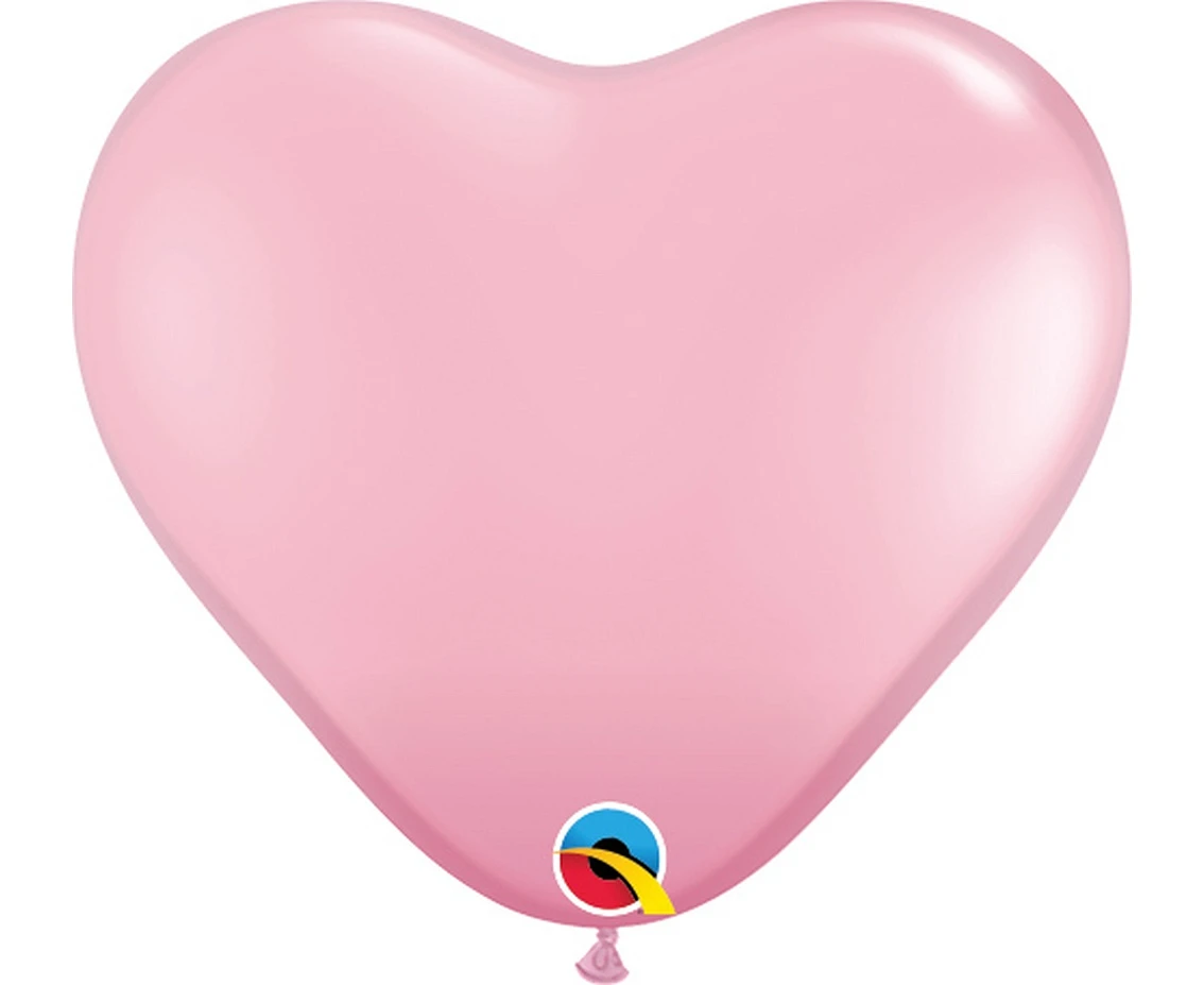 Balony Anagram 6", QL serca, pastel jasnoróżowe, 100szt. KK