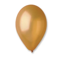 Balony Gemar 8", metalik złote, 100szt.
