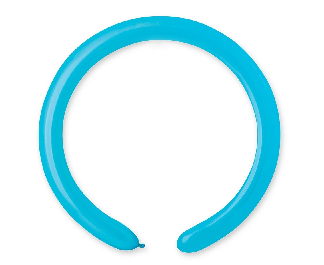 Balloons Gemar, modelling balloon, light blue, 100pcs