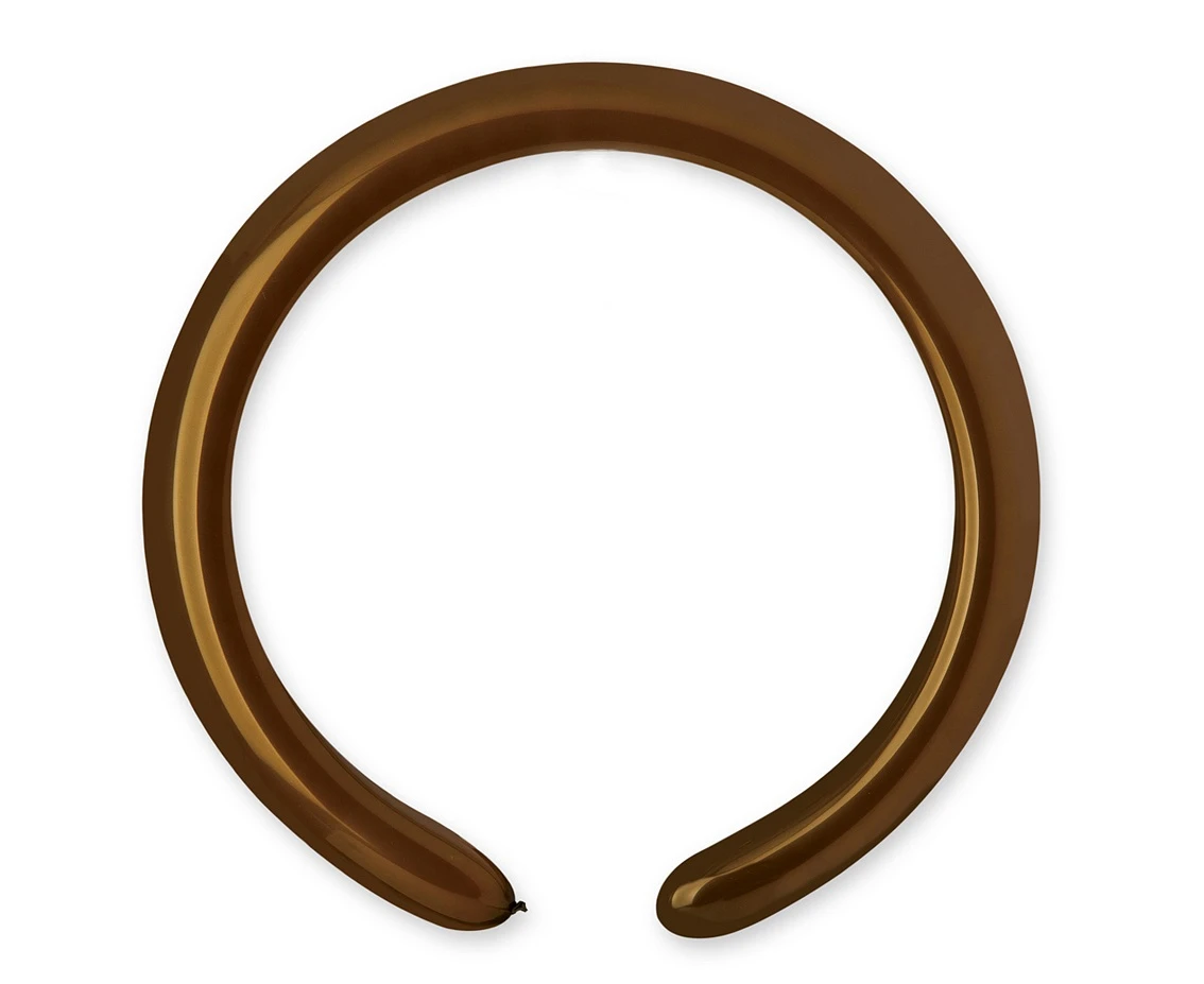 Balloons Gemar, modelling balloon brown, 100pcs