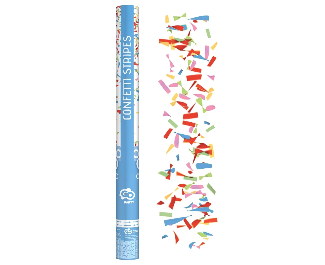 Confetti Cannon Mix, paper, assorted / 60 cm