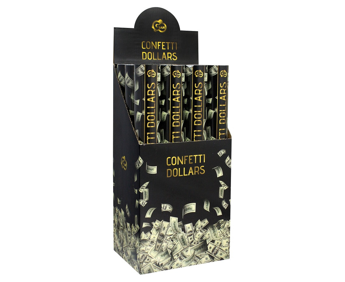 Confetti Cannon - Dollars / 40 cm