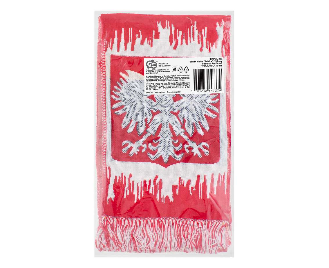Szalik kibica "Polska", 130 cm