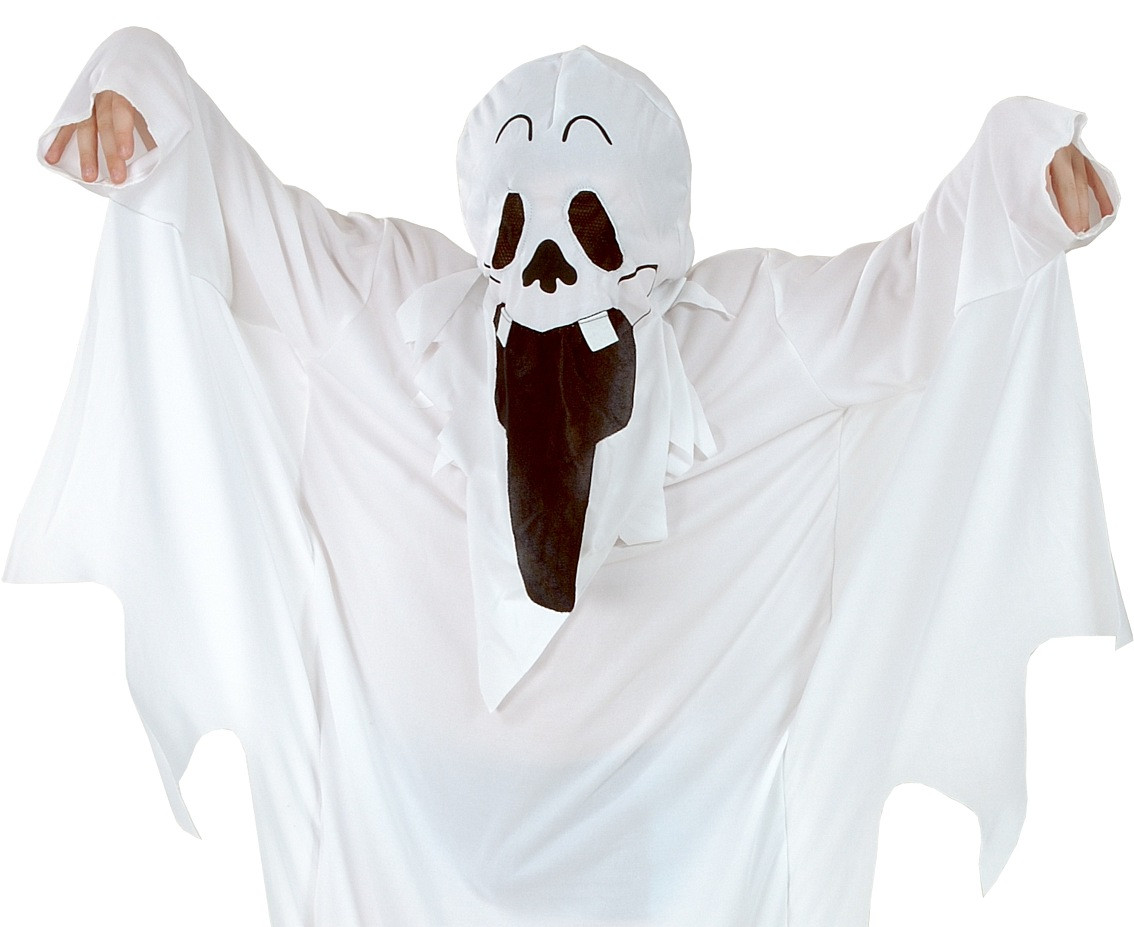 Ghost role-play set for kids (robe, hood), size 110/120 cm