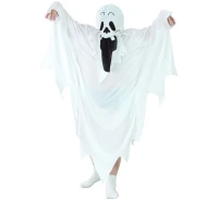 Ghost role-play set for kids (robe, hood), size 130/140 cm