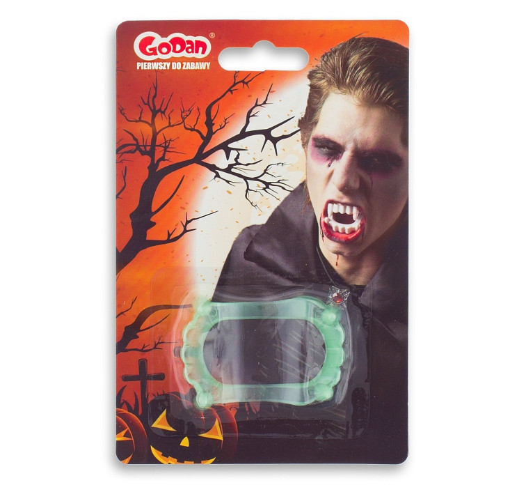 Vampire teeth, shiny