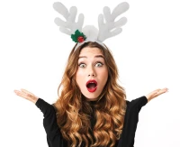 Antler headband, silver
