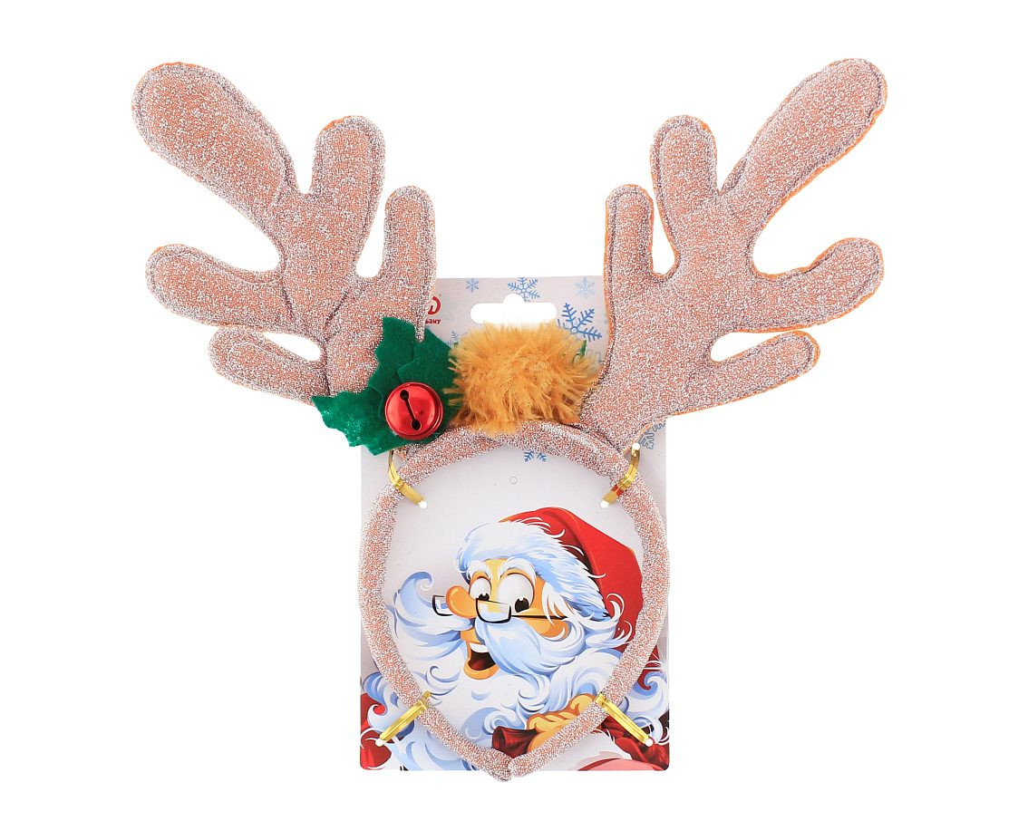 Antler headband, gold