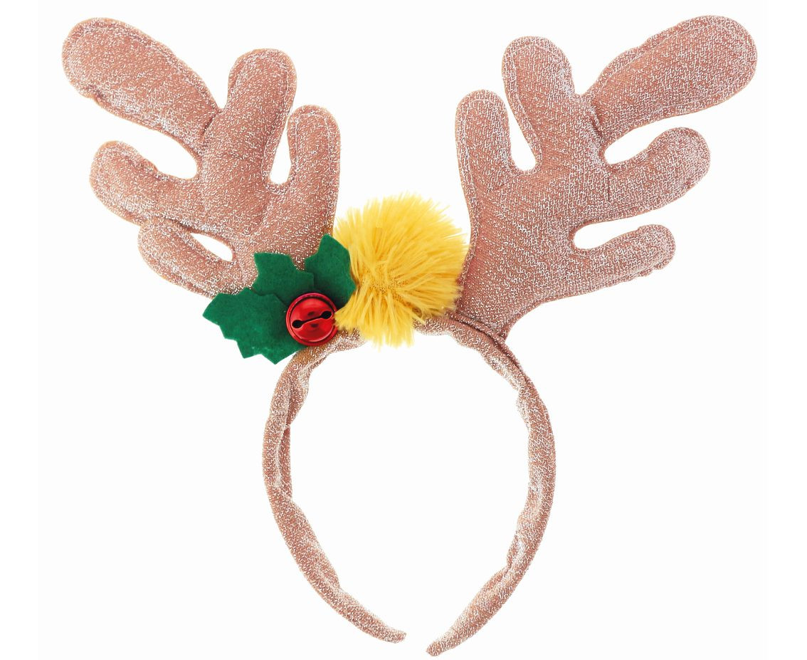 Antler headband, gold