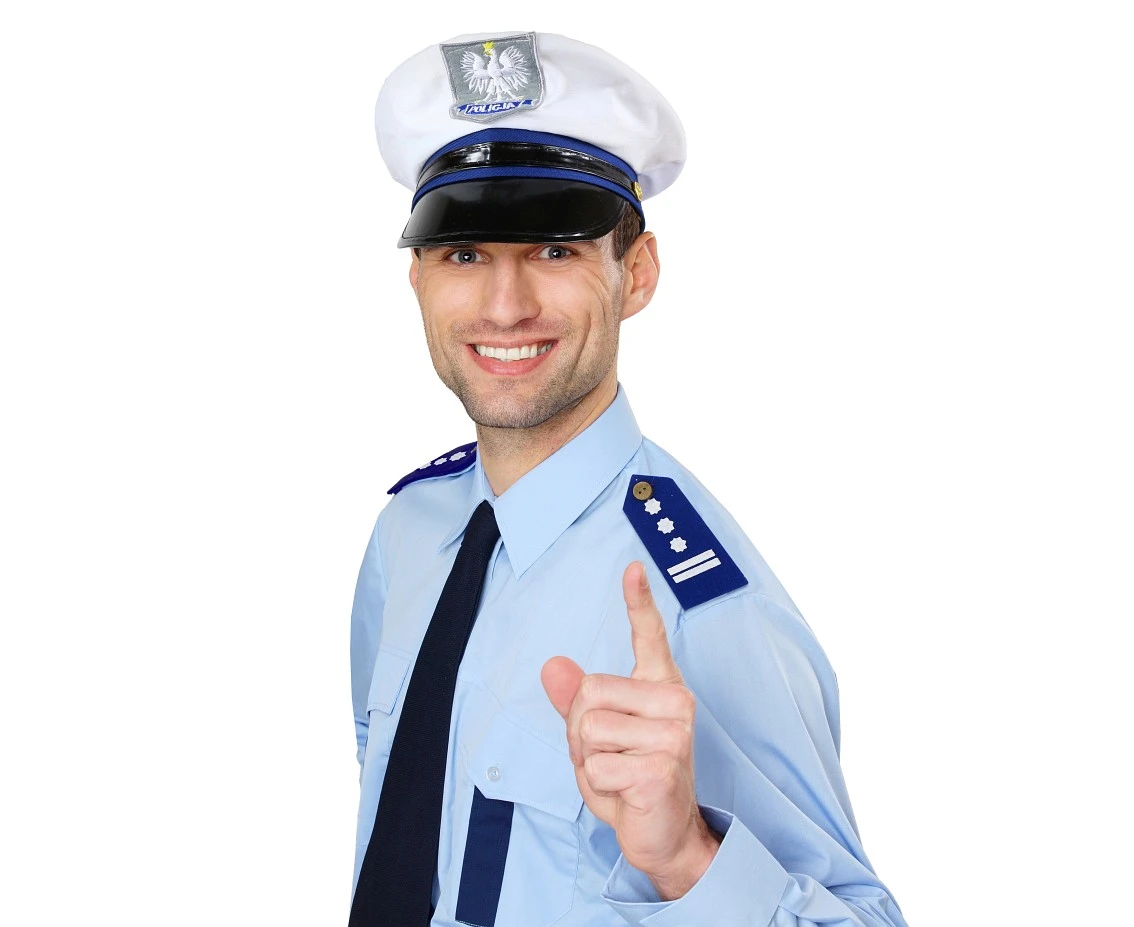 Policeman hat with epaulettes