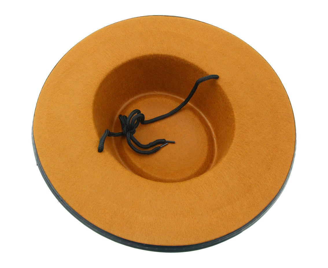 Cowboy hat with star, brown, size S