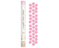 Confetti Cannon - rose petals, pink, textile / 60 cm