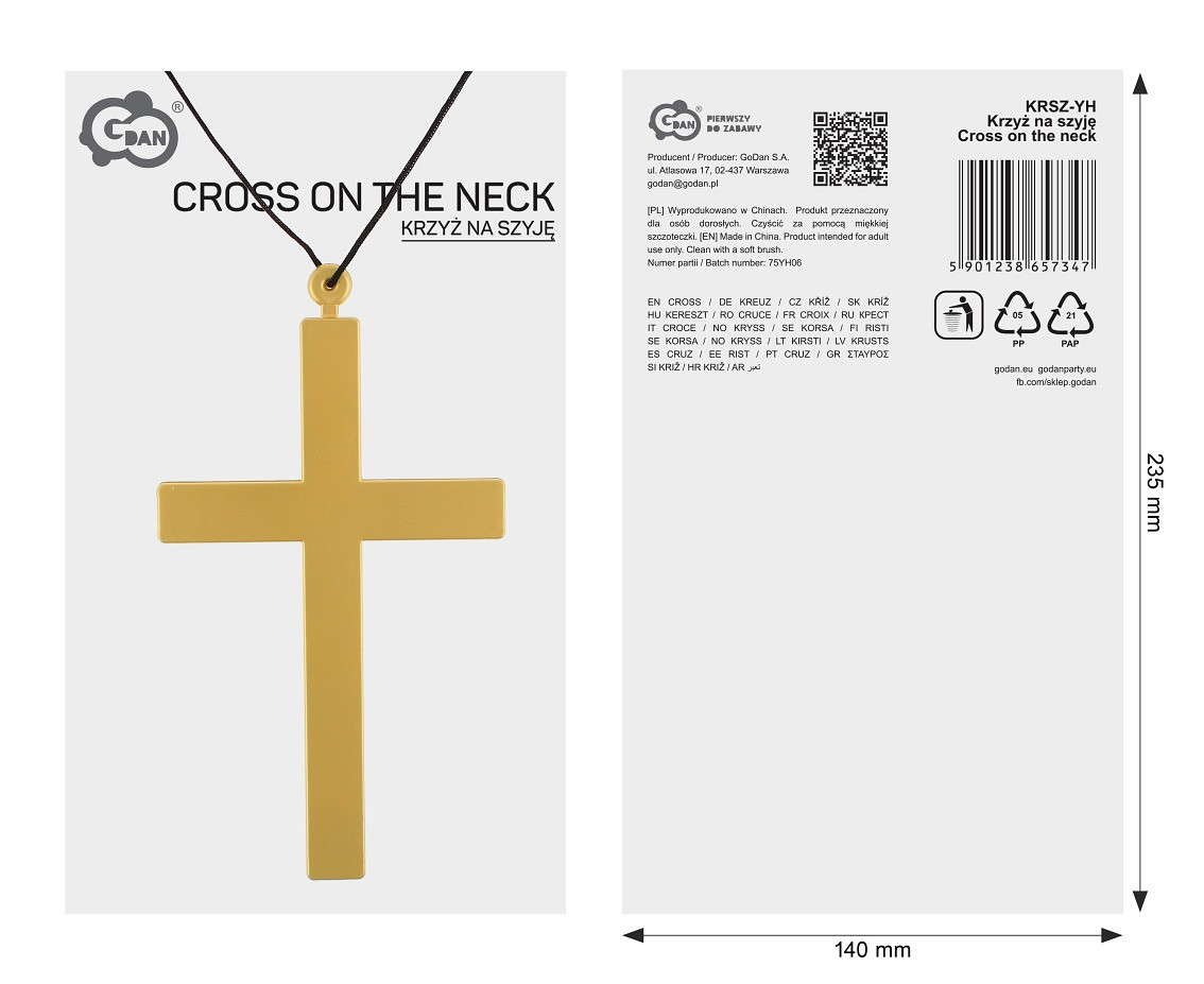Cross on the neck